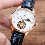 Replica Iwc Portugieser Tourbillon Watches Rose Gold Arabic Markers